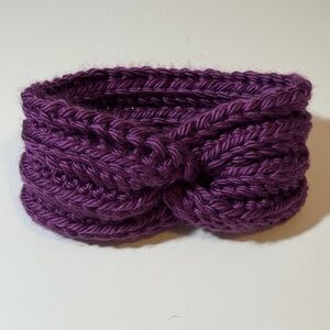 Purple Crochet Headband